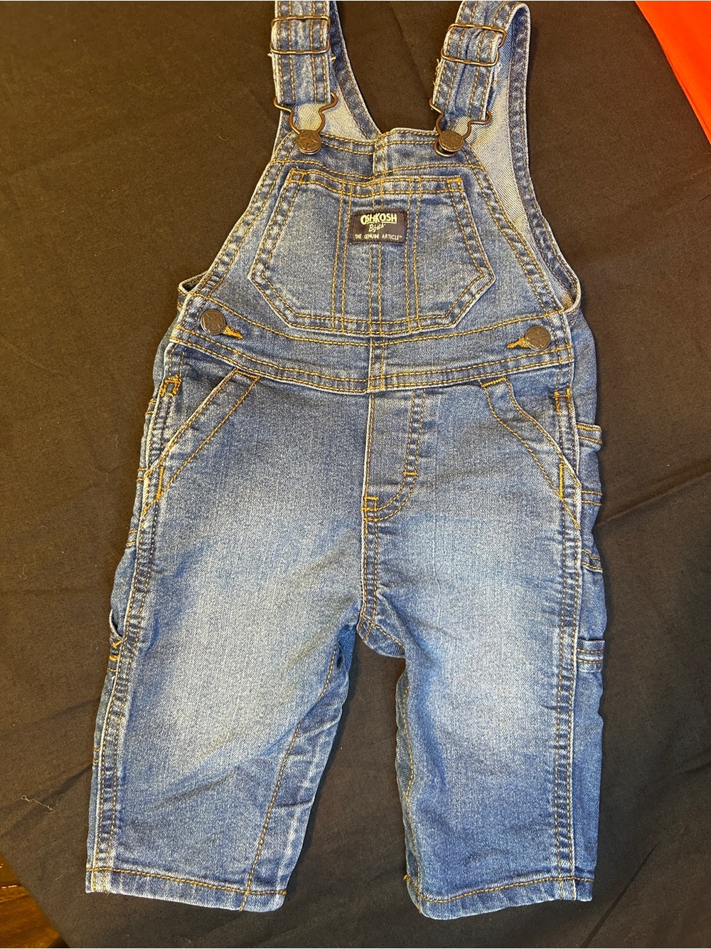 OshKosh B'gosh Classic Denim Overalls in Blue Wash